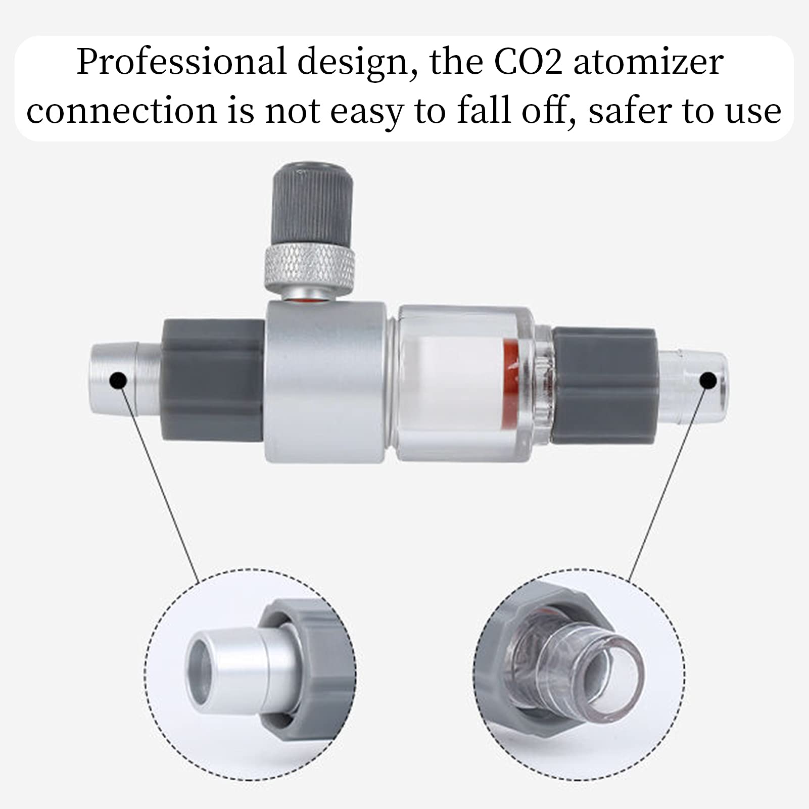 Terizger CO2 Diffuser leak-proof design helps keep tank water tidy.