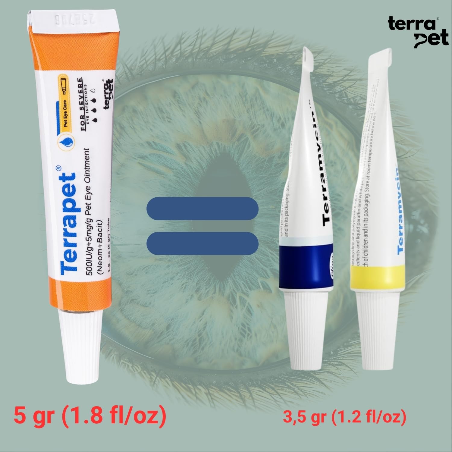 TERRAPET eye cream ointment texture close-up suitable for gentle application