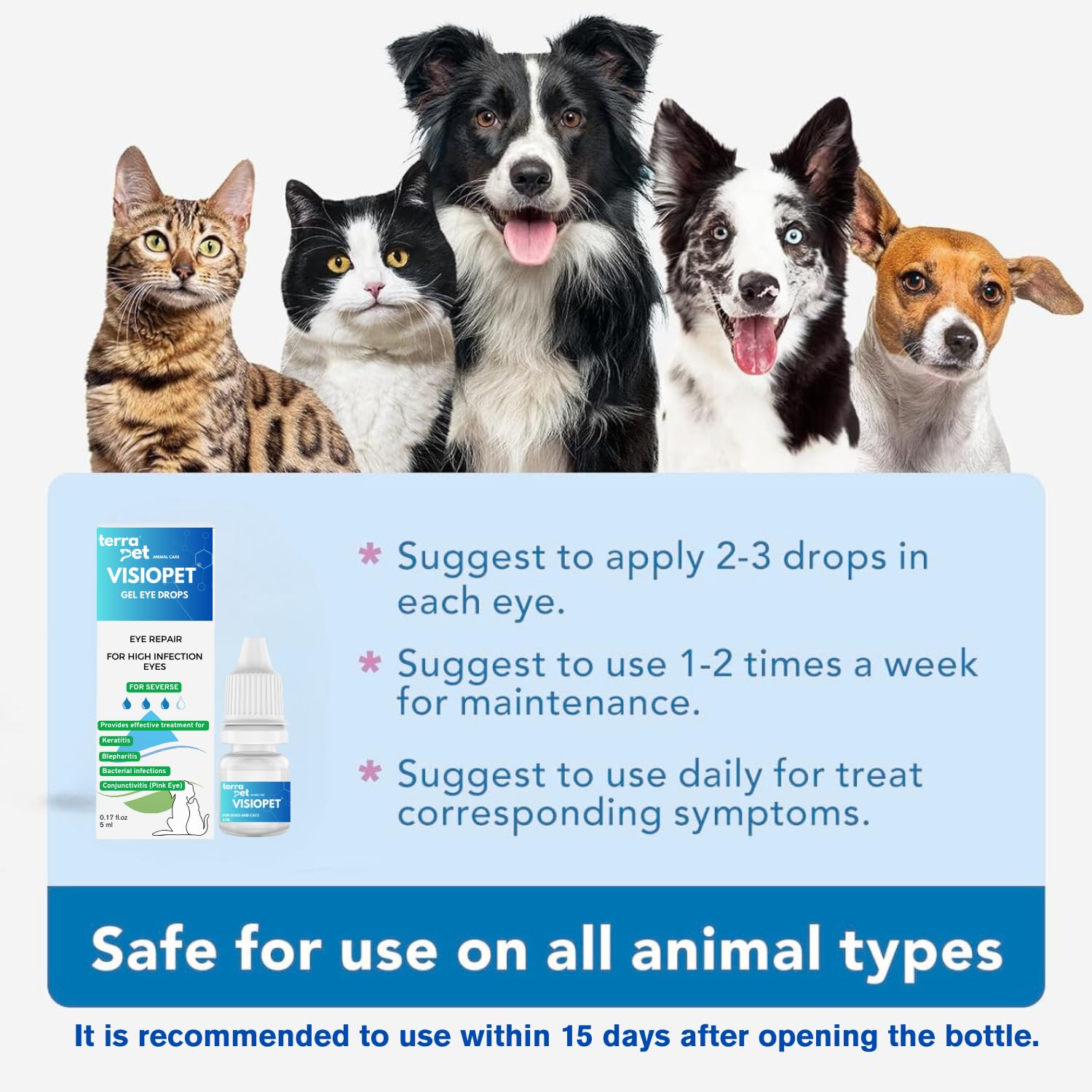 TERRAPET Visiopet suitable for cats, dogs, horses and birds in everyday care.