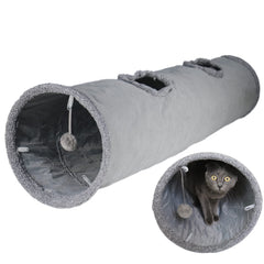 Terunat Cat Tunnel 51x12 view shows ample space for multi-cat play.