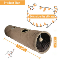 Terunat cat tunnel brown suede — blends with home decor