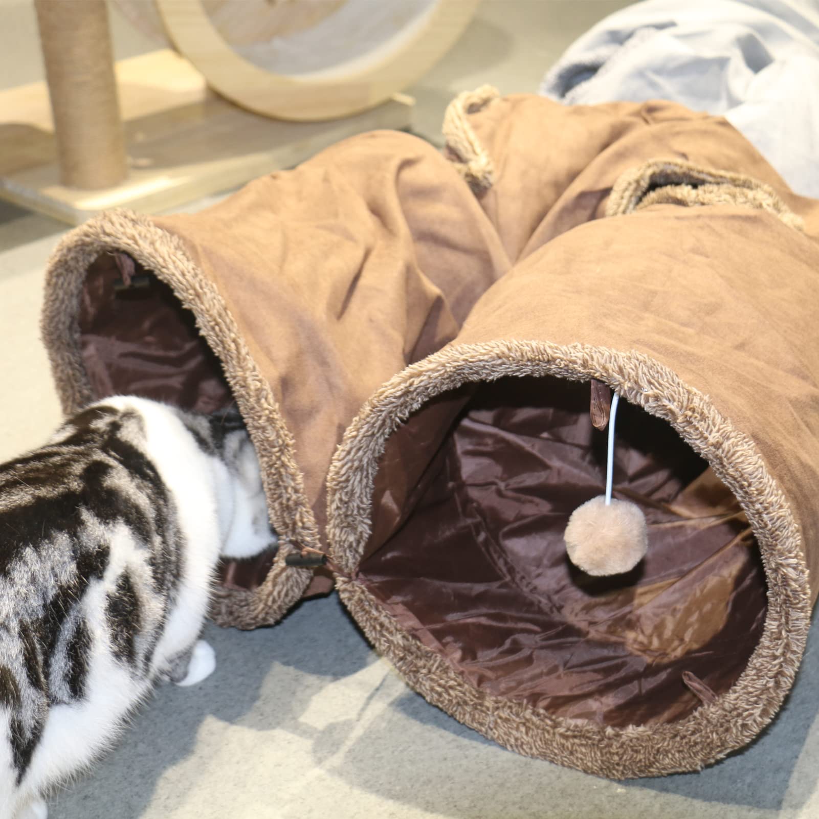 Terunat cat tunnel foldable design — space-saving storage