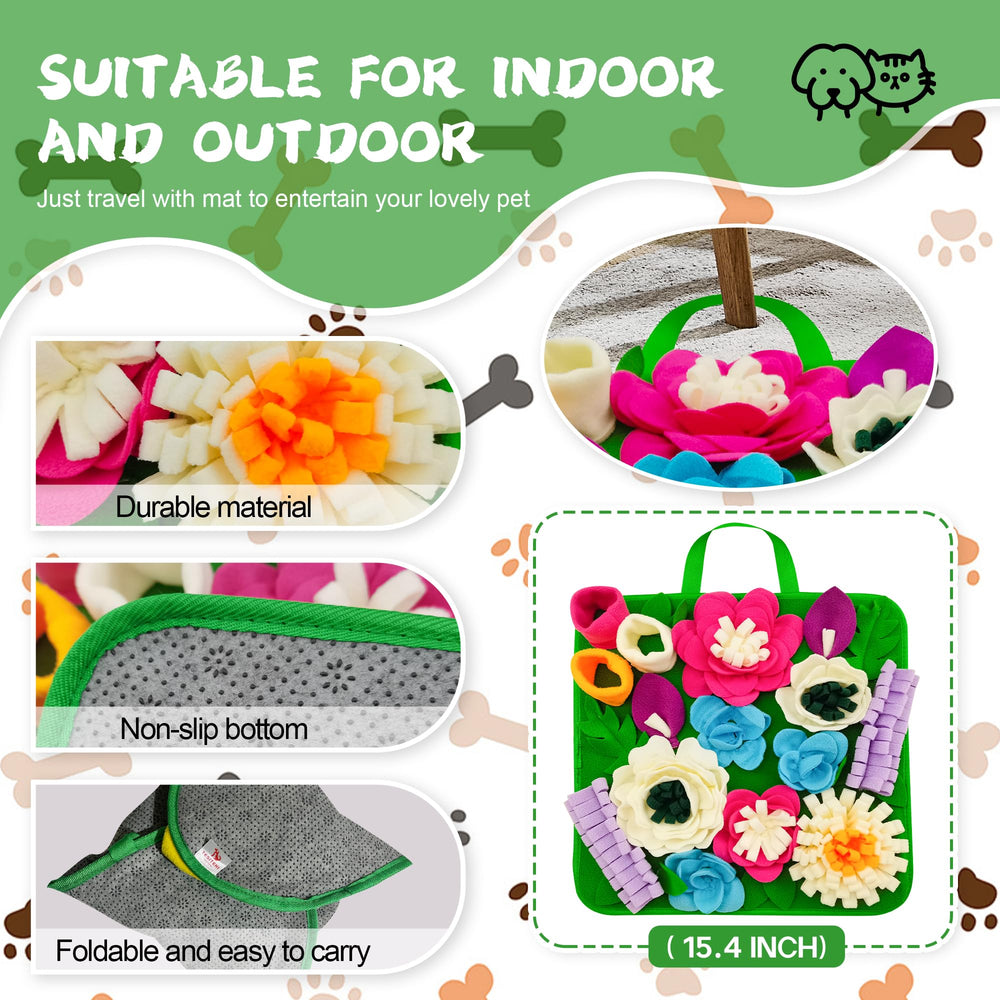 Tesitehi Snuffle Mat anti-slip base detail helps keep the mat in place