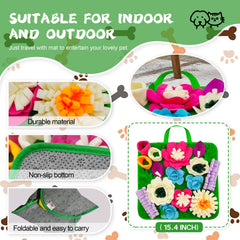 Tesitehi Snuffle Mat anti-slip base detail helps keep the mat in place