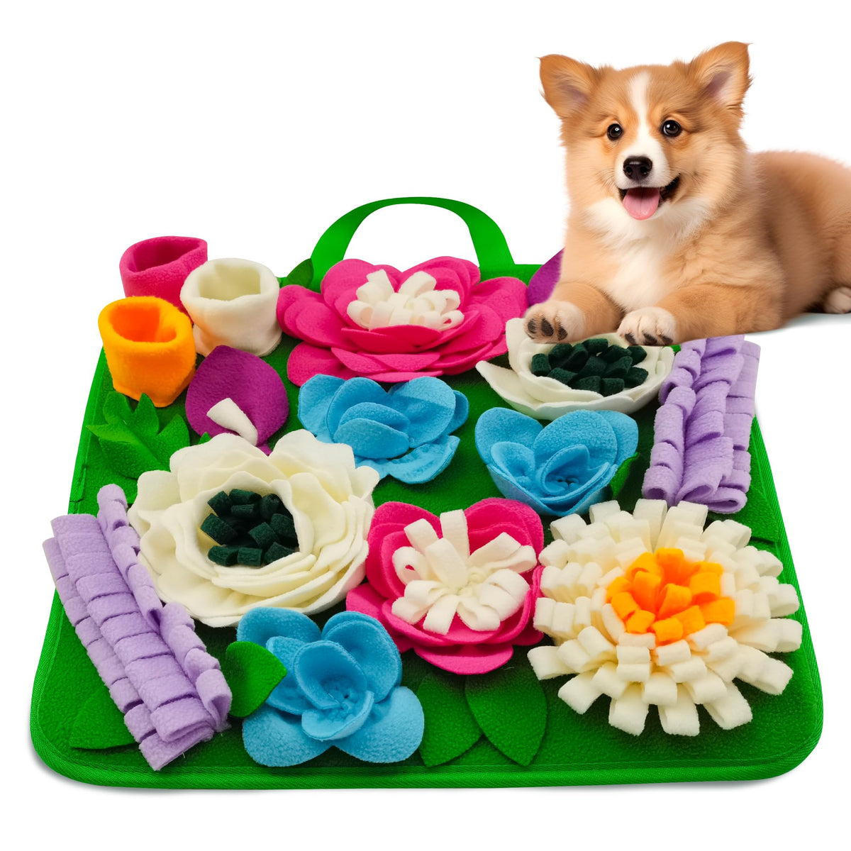 Tesitehi Snuffle Mat dog sniffing treats boosts mental stimulation during mealtime