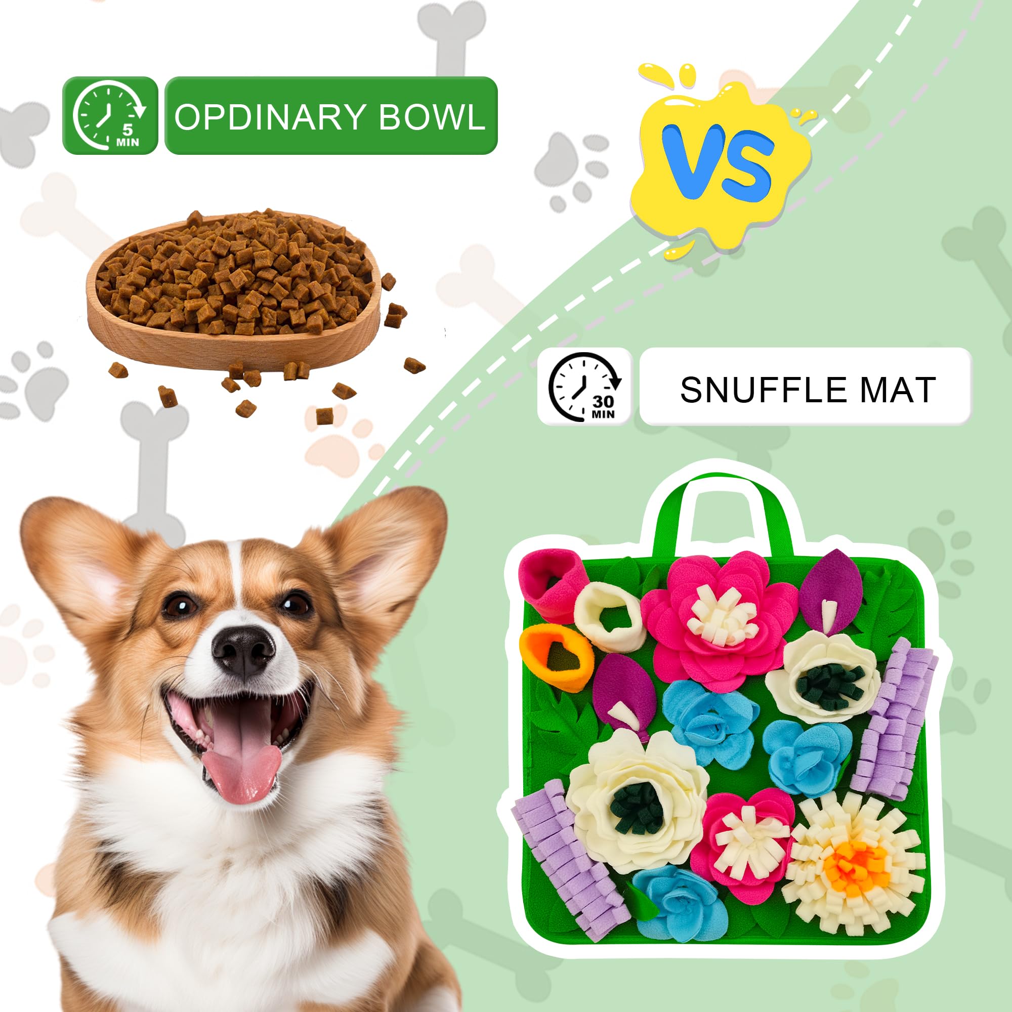 Tesitehi Snuffle Mat eco-friendly polar fleece provides soft, durable enrichment
