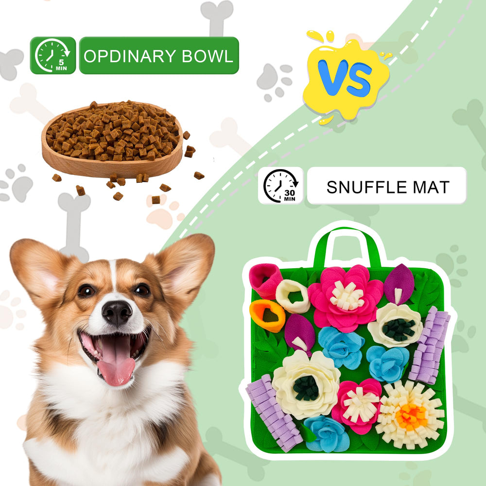 Tesitehi Snuffle Mat eco-friendly polar fleece provides soft, durable enrichment