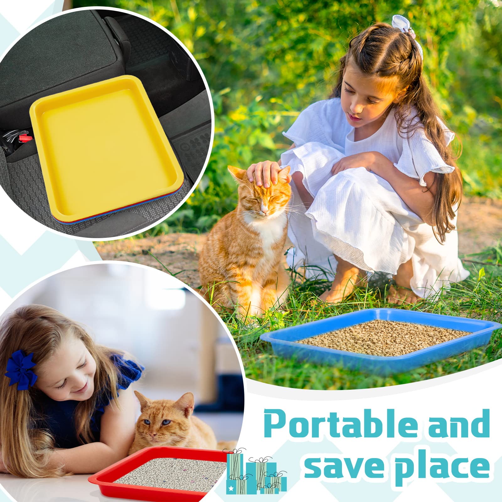Tessco for you kitten litter box 44x34.5x4 cm sized for small pets