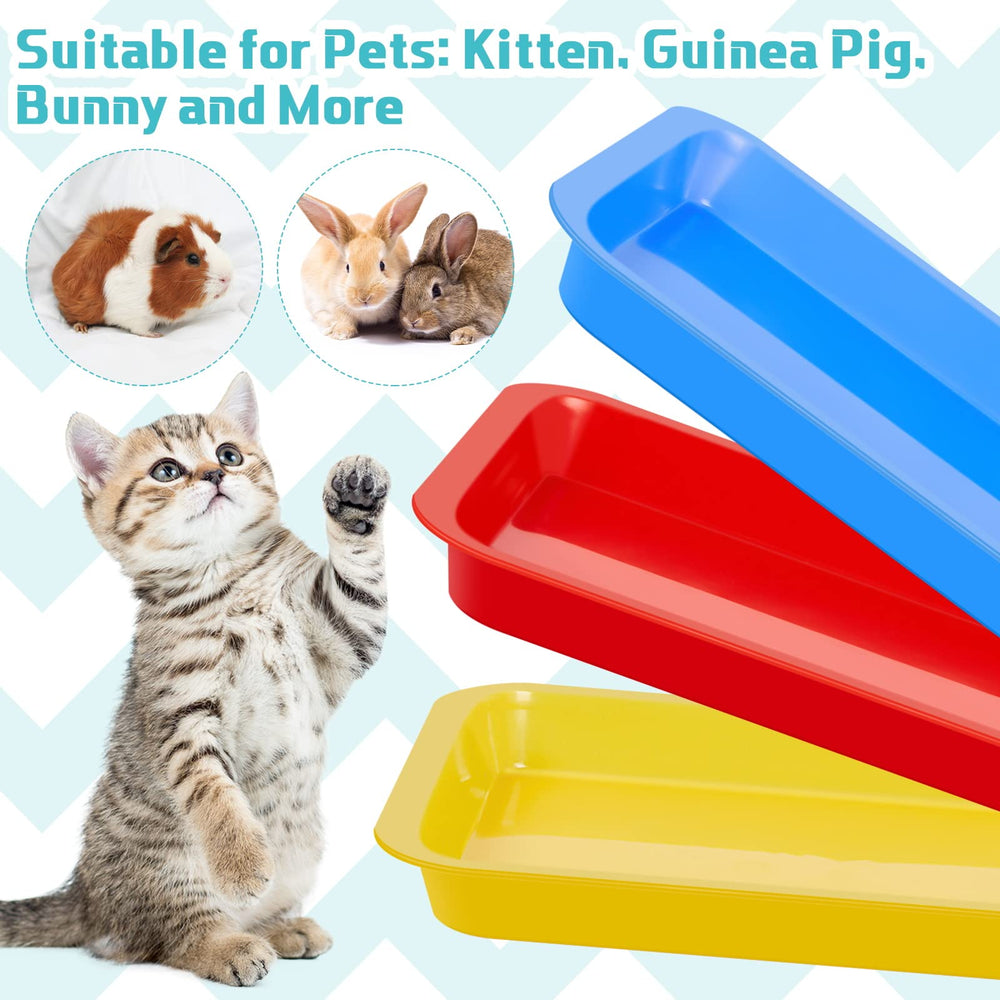 Tessco for you kitten litter box red portable travel tray simplifies on-the-go care
