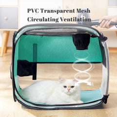 TESSVEYA Pet Drying Box interior with breathable double-sided mesh
