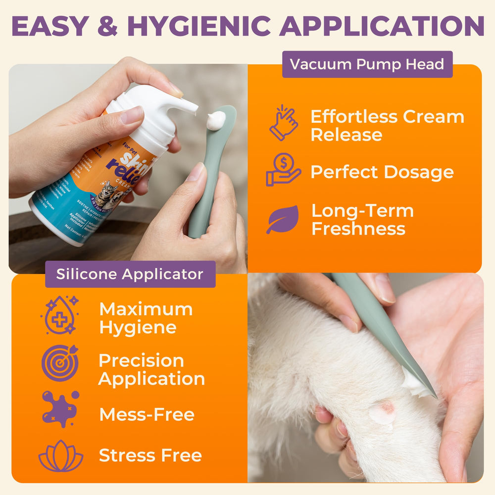 Tetesol Dog Skin Soother label info highlighting fragrance-free and paraben-free formula.