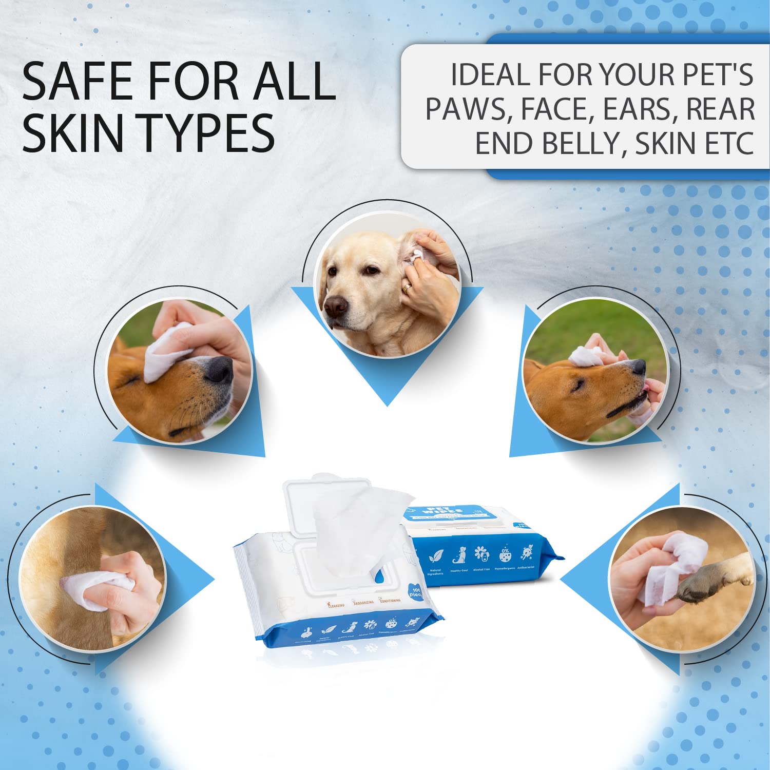 Tetesol dog wipes travel pack keeps on-the-go cleaning handy.