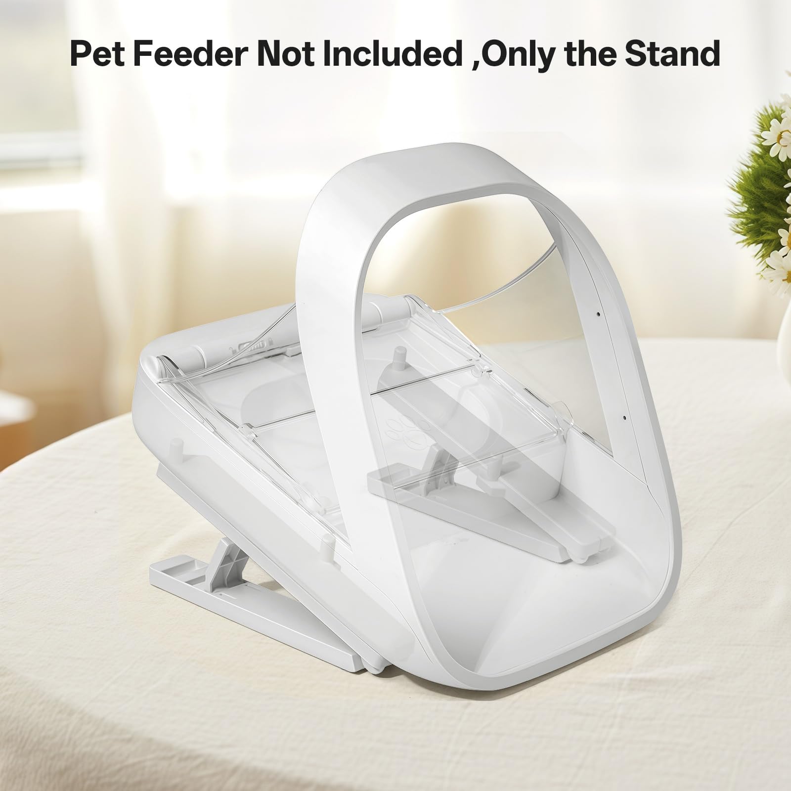 Tettie pet-feeder-stand-angle-adjustment demonstrates angled use reduces neck strain during meals