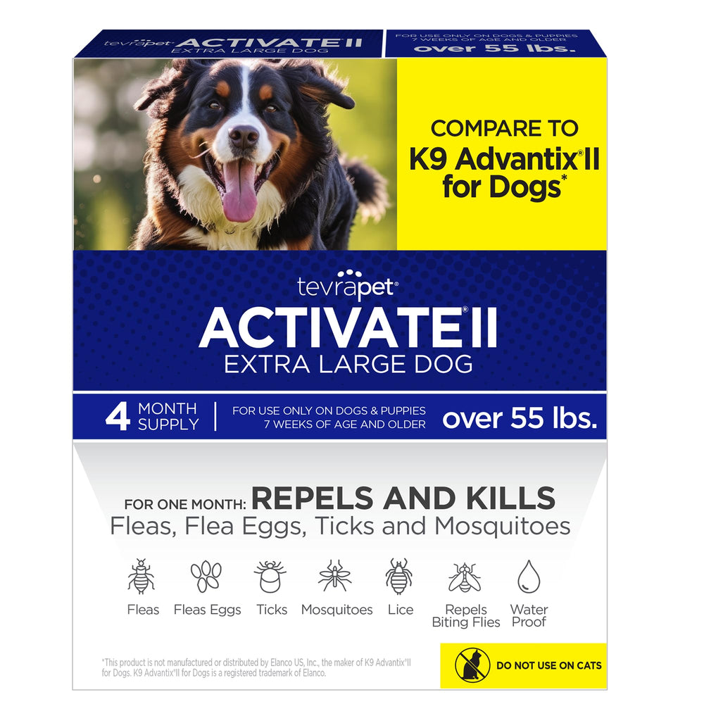 TevraPet Activate II topical drops applied to the neck for easy protection