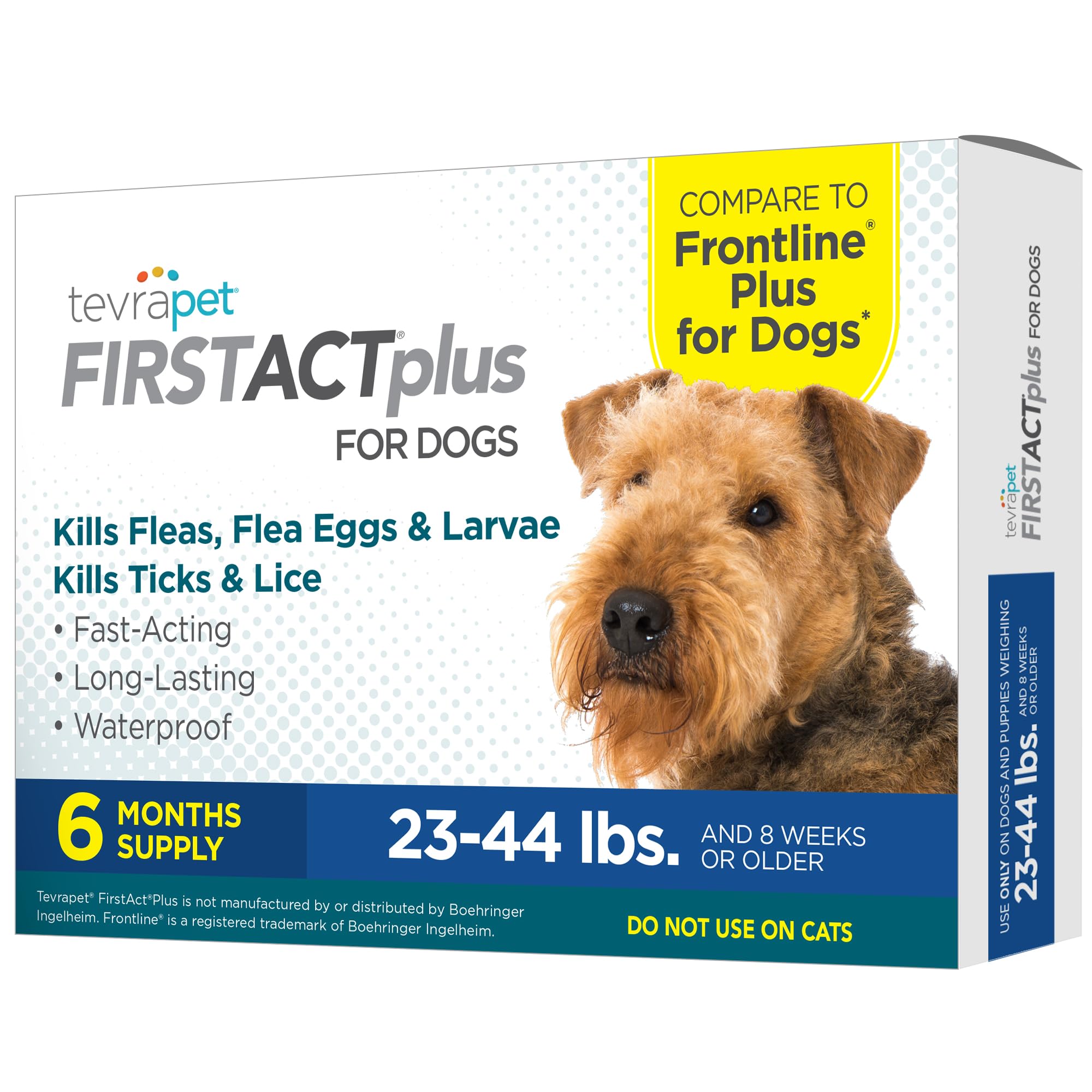 TevraPet FirstAct Plus dog neck application demonstrates easy protection against fleas and ticks.
