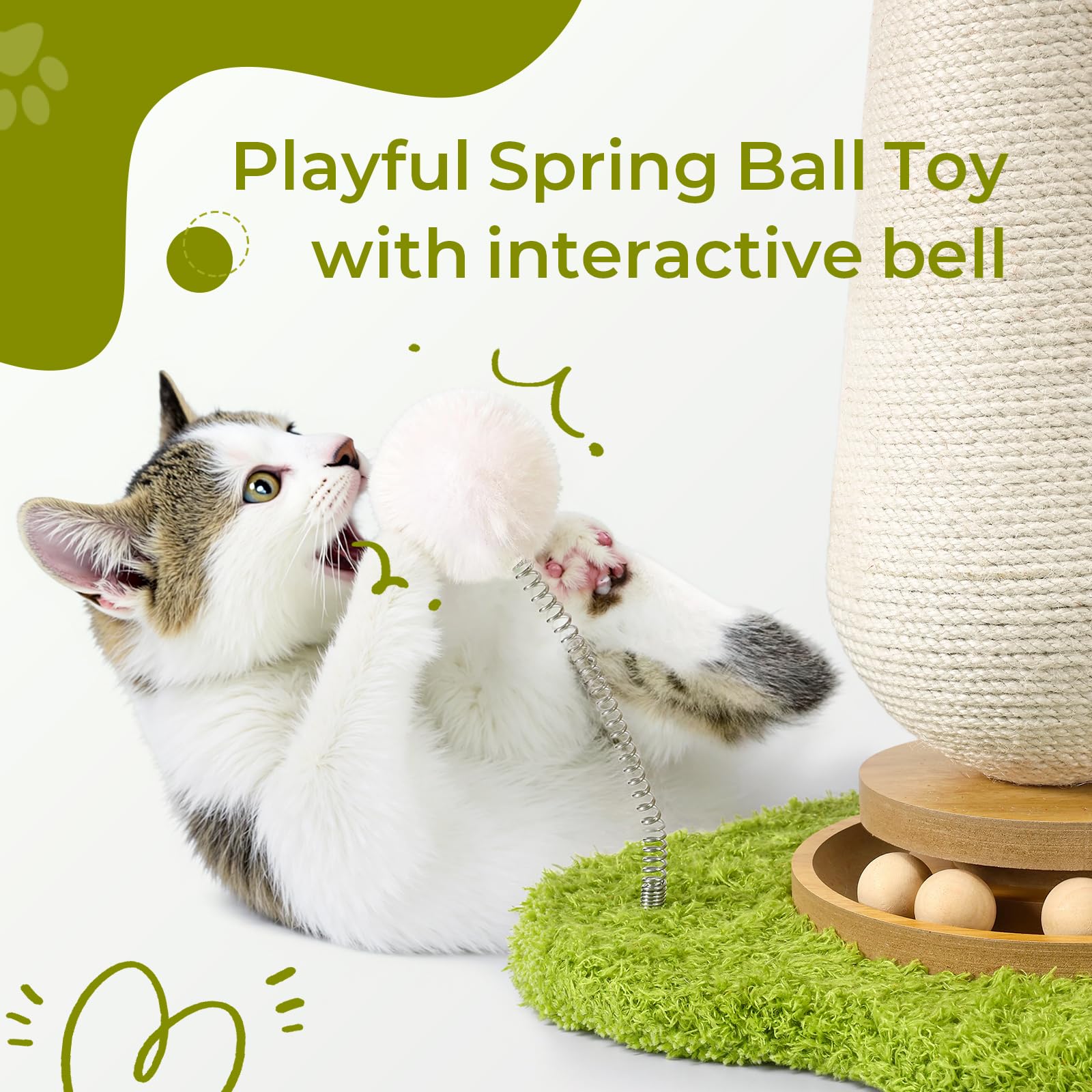 TEWIWAP mushroom scratcher design adds vibrant decor while entertaining pets