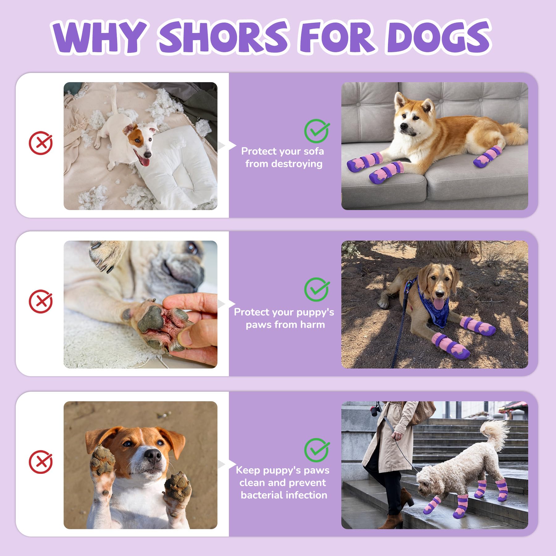 TEWIWAP dog boots with adjustable straps and wide opening for easy fitting
