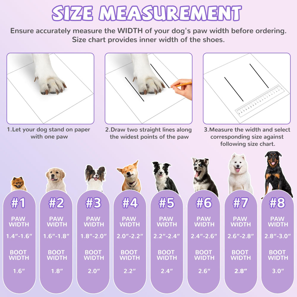 TEWIWAP dog shoes non-slip soles provide reliable traction on wet or icy surfaces.