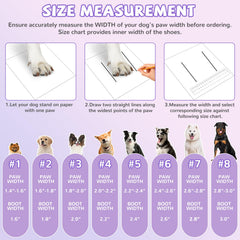TEWIWAP dog shoes non-slip soles provide reliable traction on wet or icy surfaces.