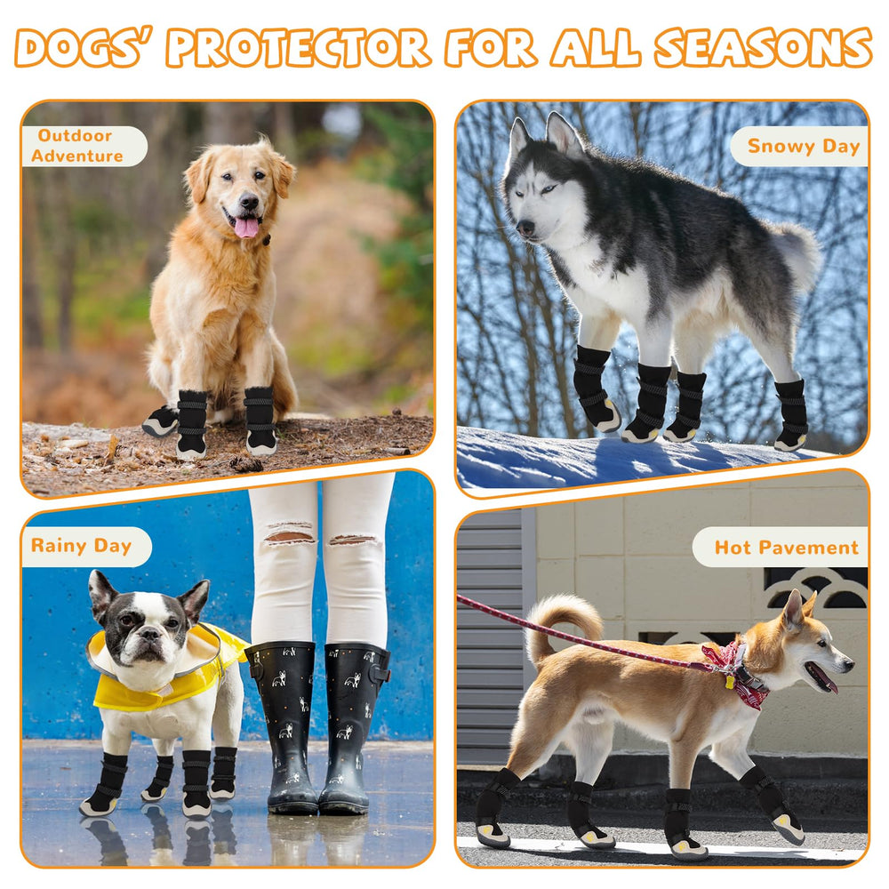TEWIWAP dog shoes come in multiple sizes for a precise, comfortable fit