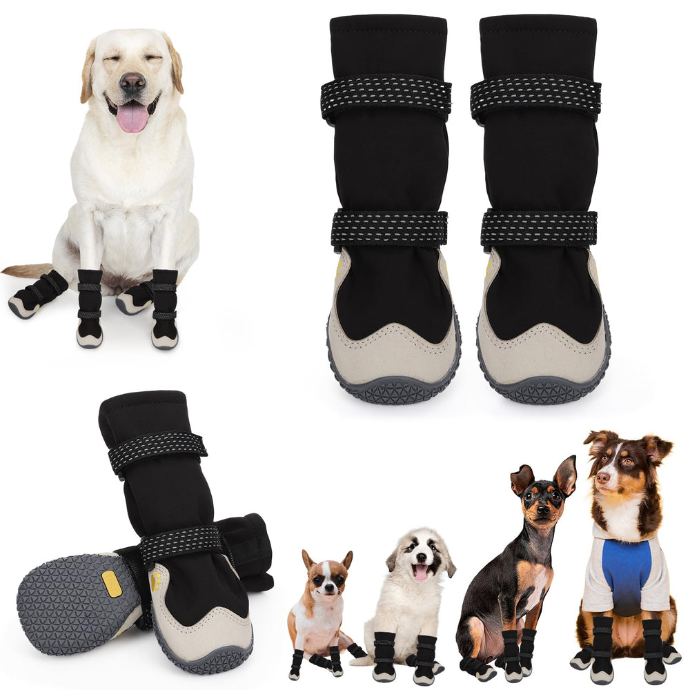 TEWIWAP dog shoes with wide opening for easy fitting and secure grip during walks
