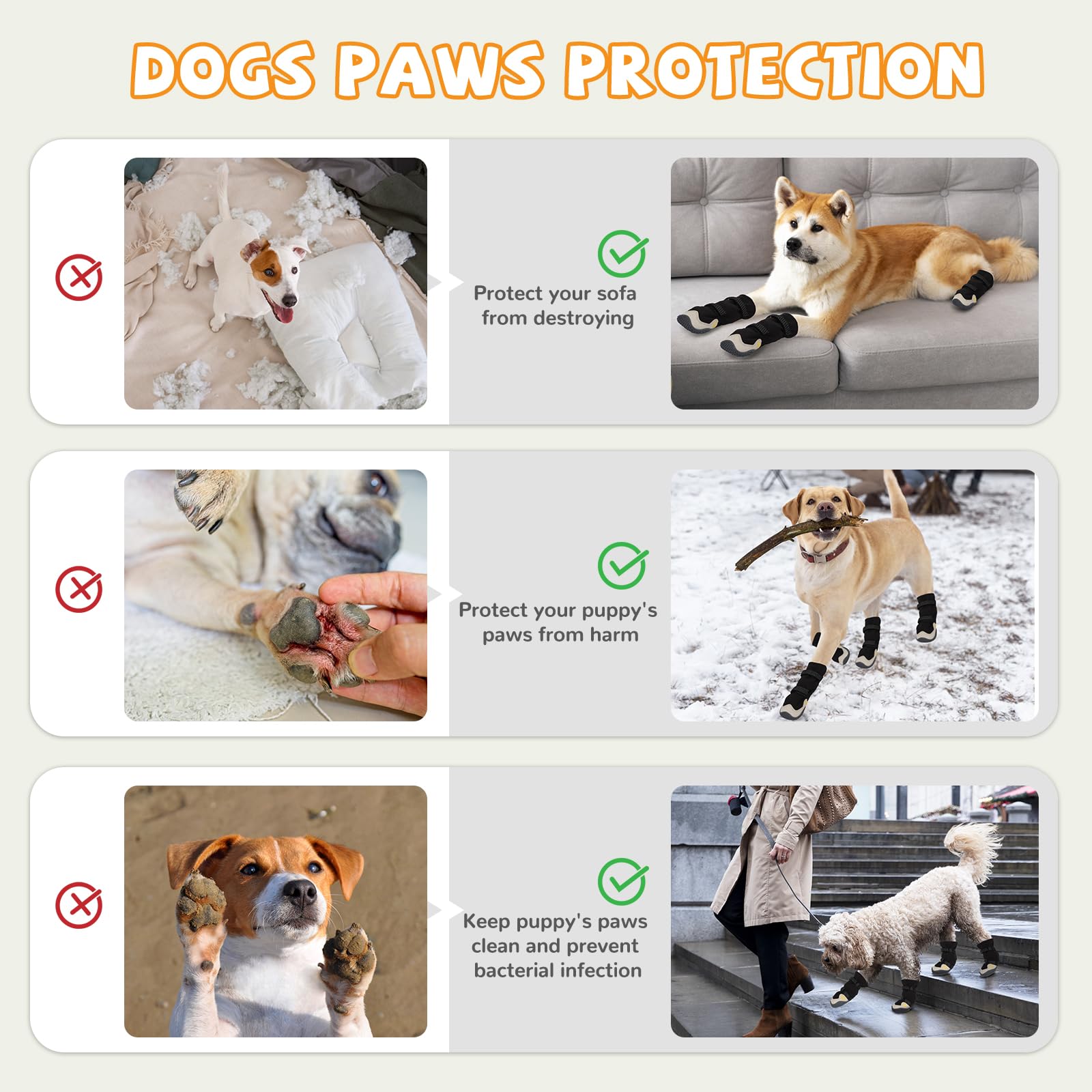 TEWIWAP tall design provides extra coverage for long-legged dogs.