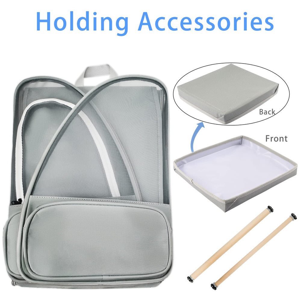 Texsens bird-carrier pockets interior showcases toy and snack storage for travel days.