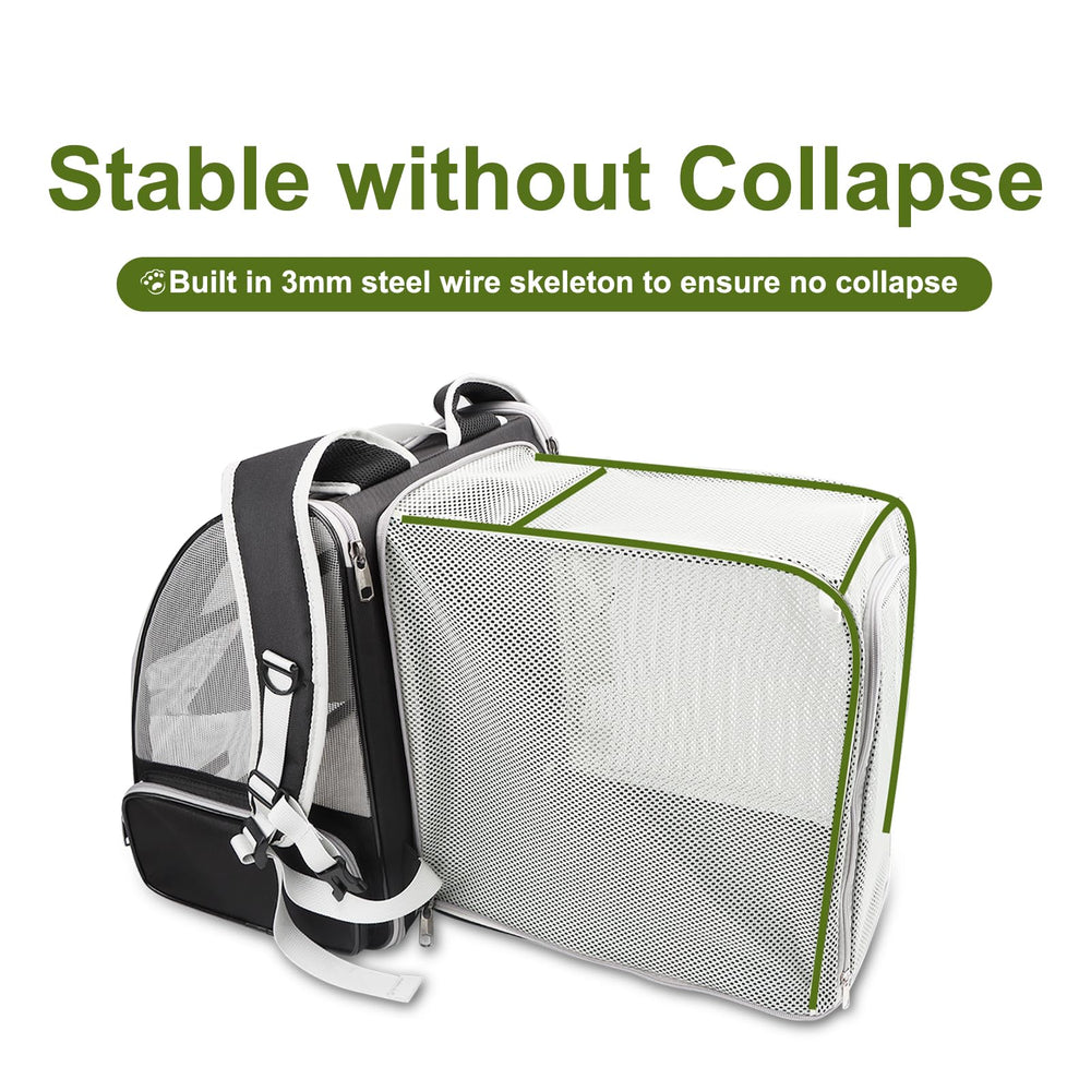 Texsens cat backpack Oxford fabric emphasizes durability for daily outdoor use.