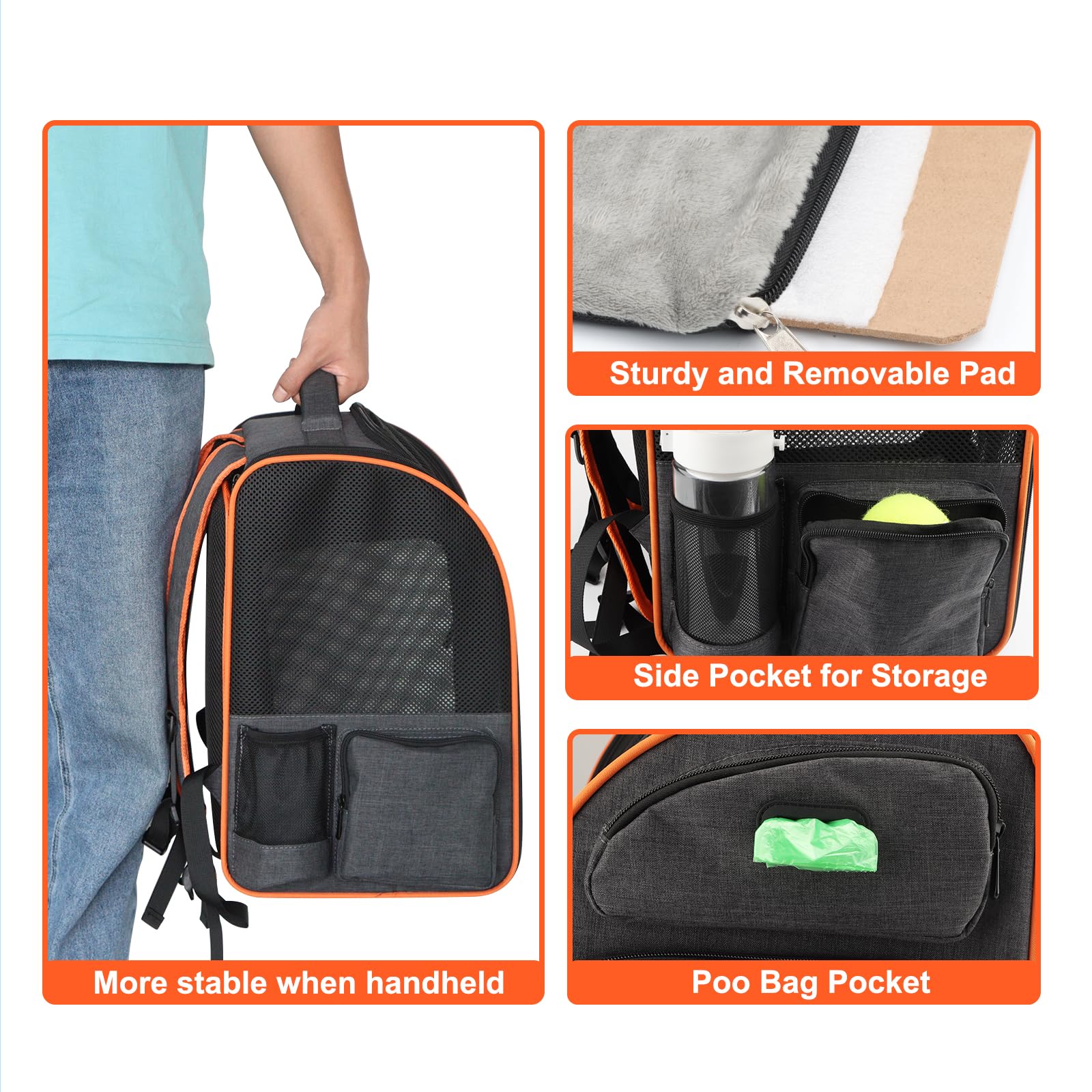 Texsens cat backpack two-cat capacity highlights roomy sharing space