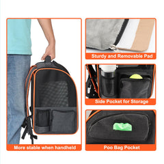 Texsens cat backpack two-cat capacity highlights roomy sharing space