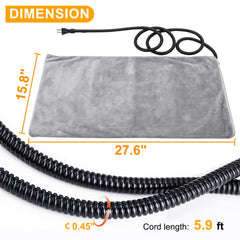 Texsens cat heating pad removable cover provides a soft velvet surface for cozy snuggles.