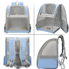 Texsens Pet Backpack Buckle Support keeps straps in place during pet movement.
