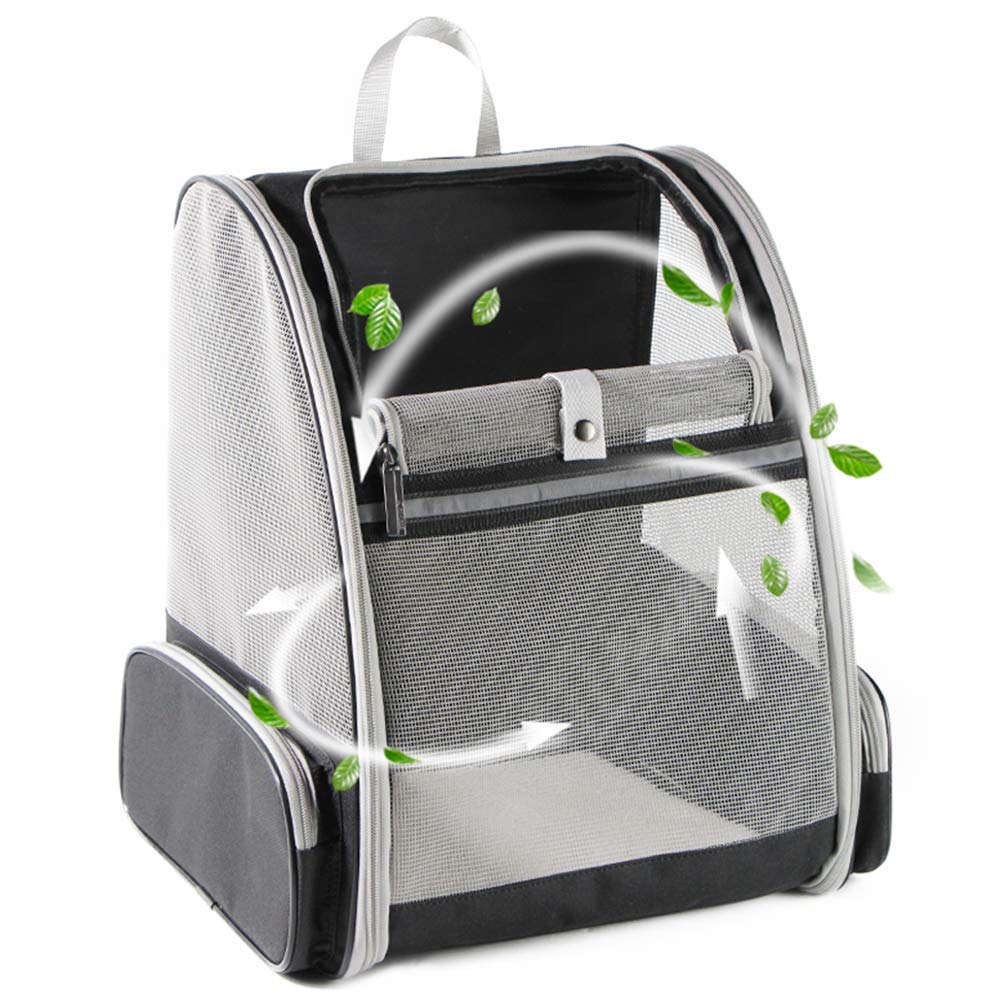 Texsens Traveler Bubble Backpack exterior view showing compact travel-ready design for pets