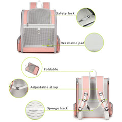 Texsens Bubble Backpack removable cosy mat keeps pets comfy and clean