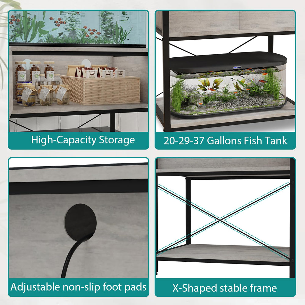 TFK cabinet doors open, revealing organized storage for accessories