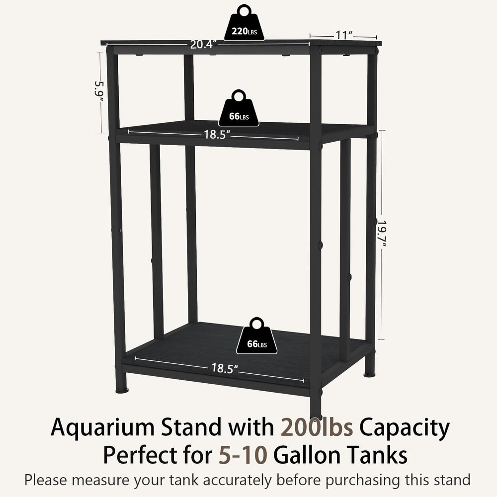TFK Aquarium Stand adjustable feet ensure level stability on uneven floors