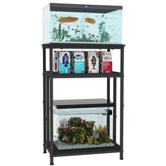TFK Aquarium Stand with three-layer design ideal for tidy tank and supplies
