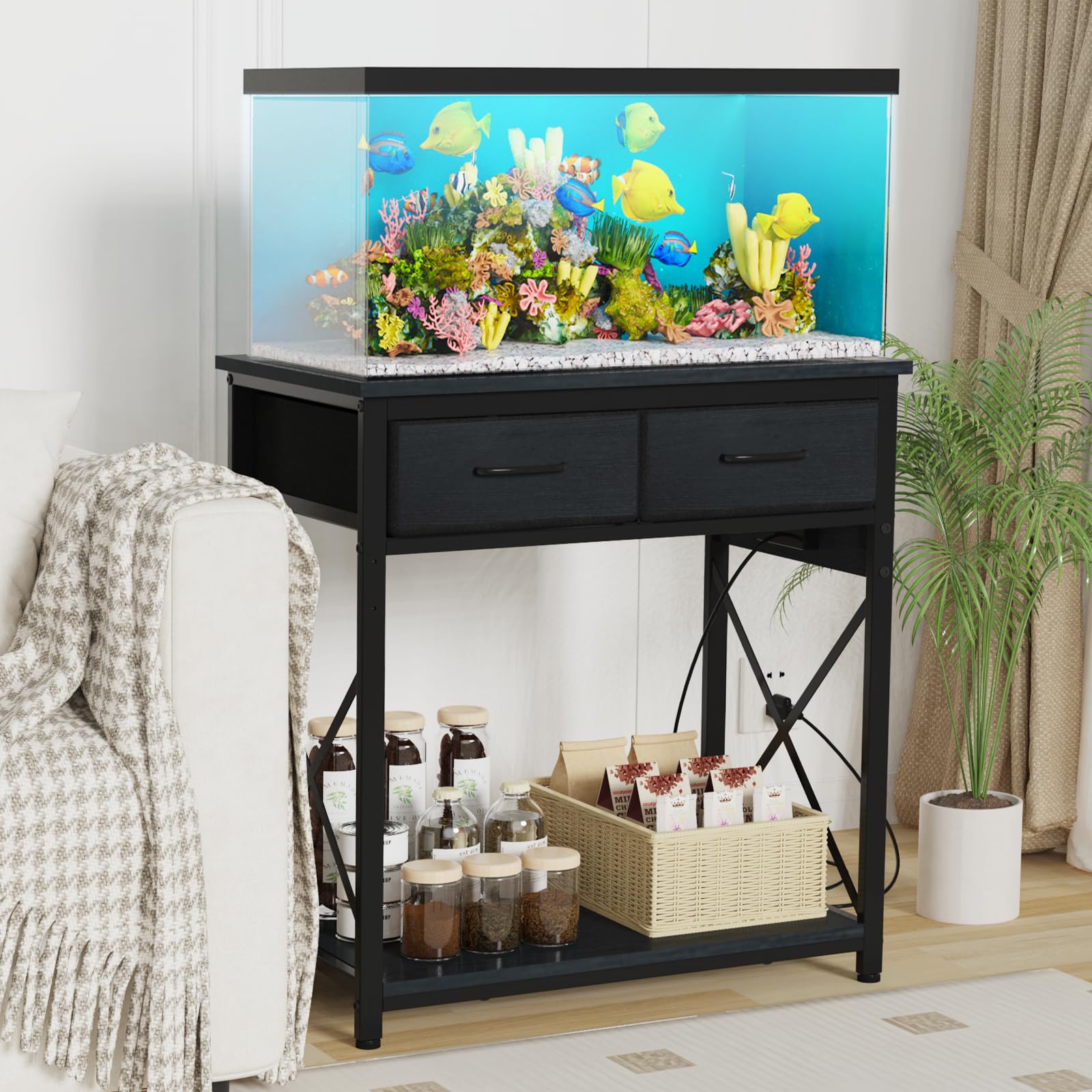 TFK space-saving-design with bottom shelf ideal for extra storage in small rooms.