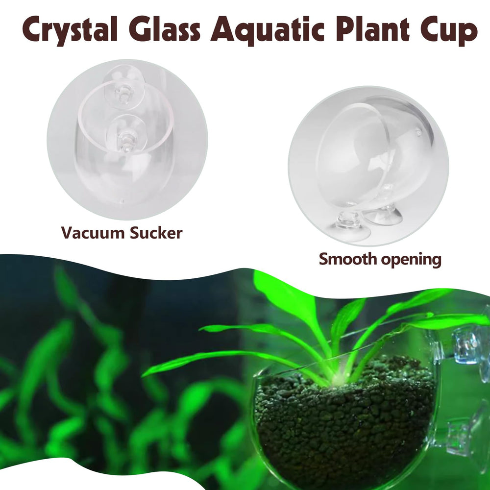 Tfwadmx compact 2.4x2.8x2 inch cup fits freshwater or saltwater tanks