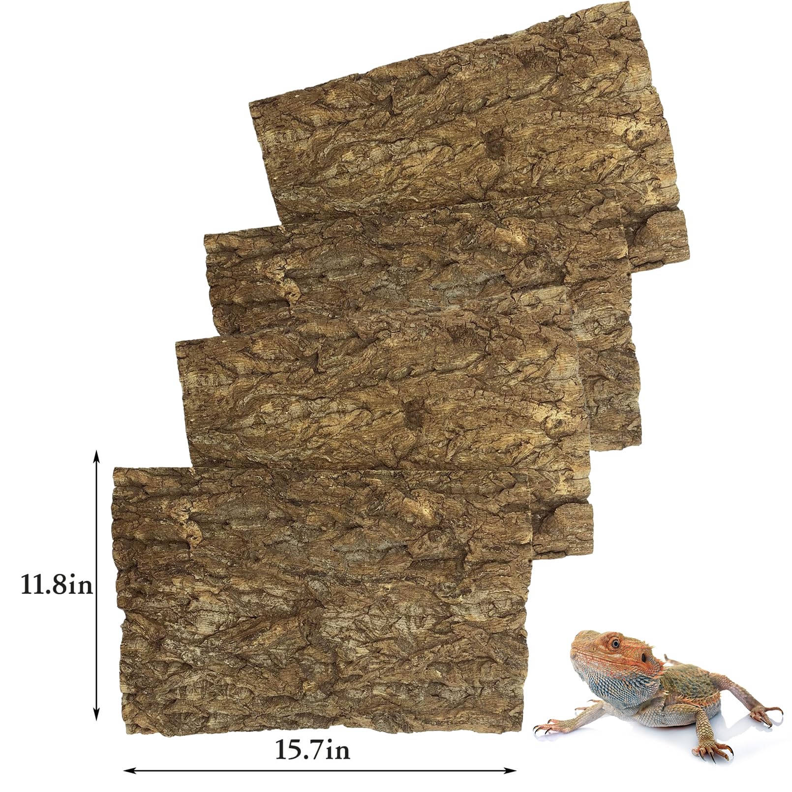 TFWADMX cork-bark-background-15-7x11-8in surfaces create authentic habitat scenery in compact tanks.