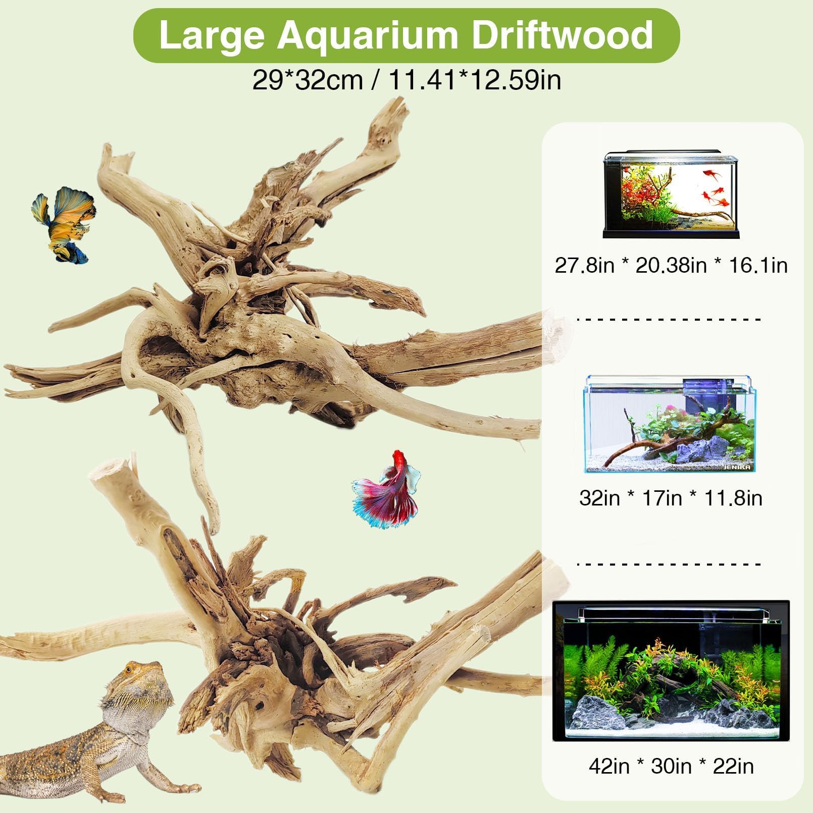 Tfwadmx driftwood for aquarium decor creates focal points and natural hiding spots.