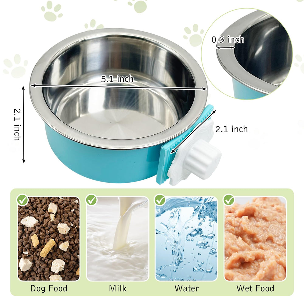 Tfwadmx pet crate bowls cleaning set: simple maintenance guidance included.