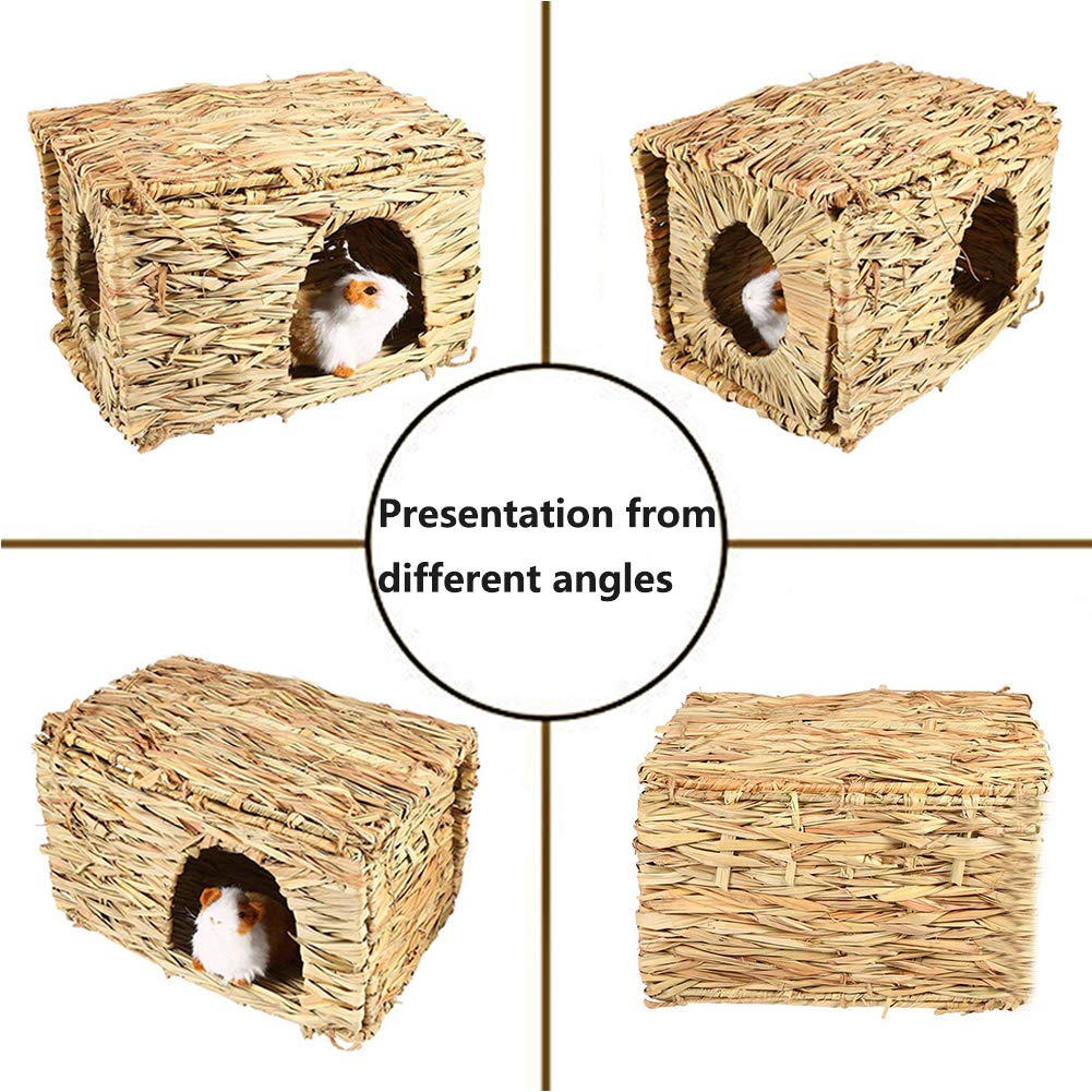 Tfwadmx Rabbit Grass House interior weave highlights cozy burrow space for playtime and rest