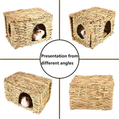 Tfwadmx Rabbit Grass House interior weave highlights cozy burrow space for playtime and rest