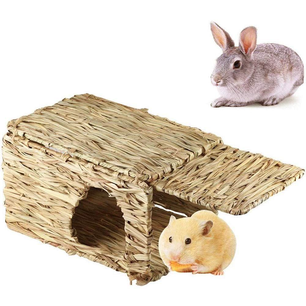 Tfwadmx Rabbit Grass House paws safety design protects paws from hard cage bars
