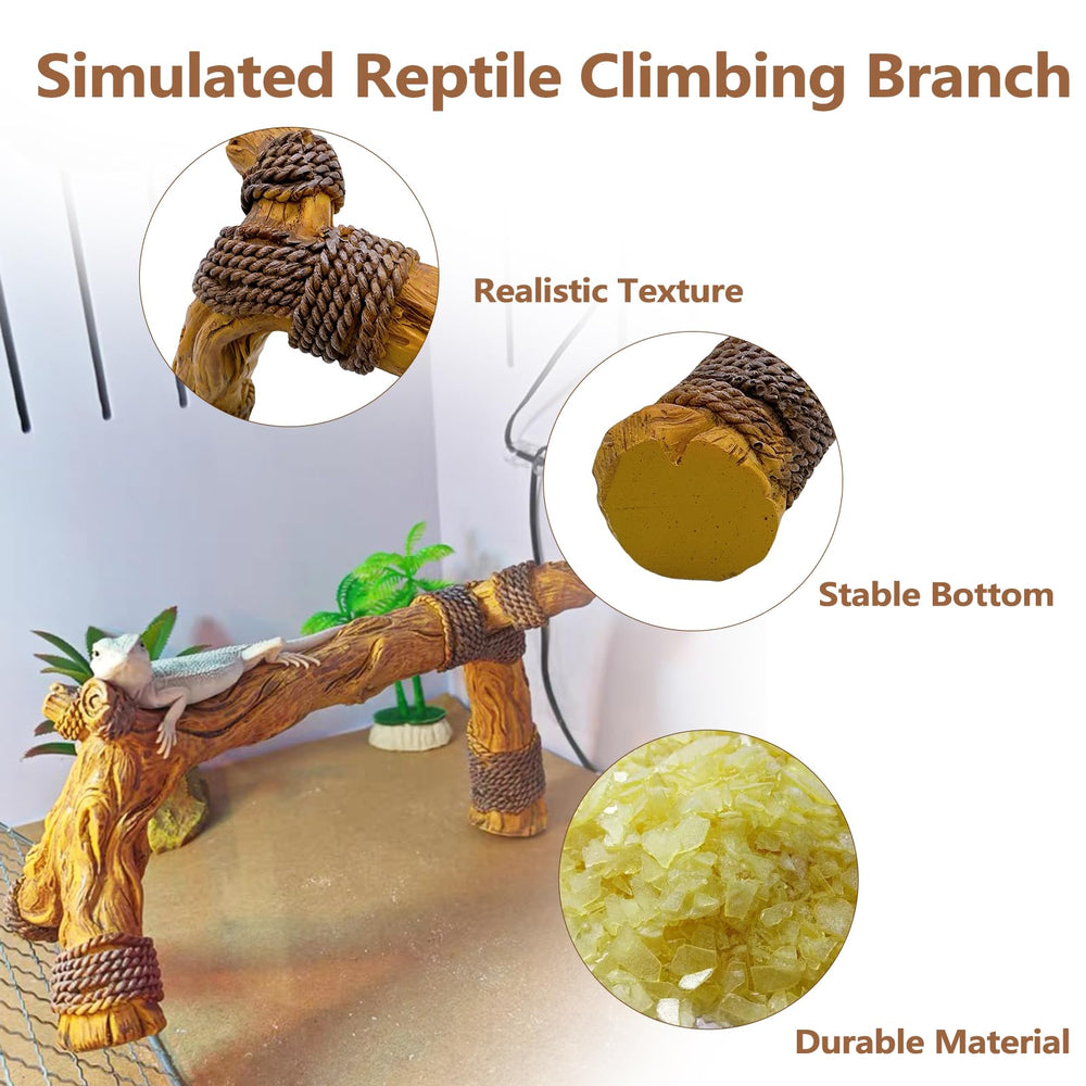 Tfwadmx reptile terrarium decor branch blends with desert or rainforest setups for seamless styling.