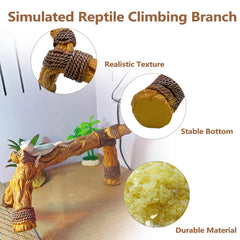 Tfwadmx reptile terrarium decor branch blends with desert or rainforest setups for seamless styling.