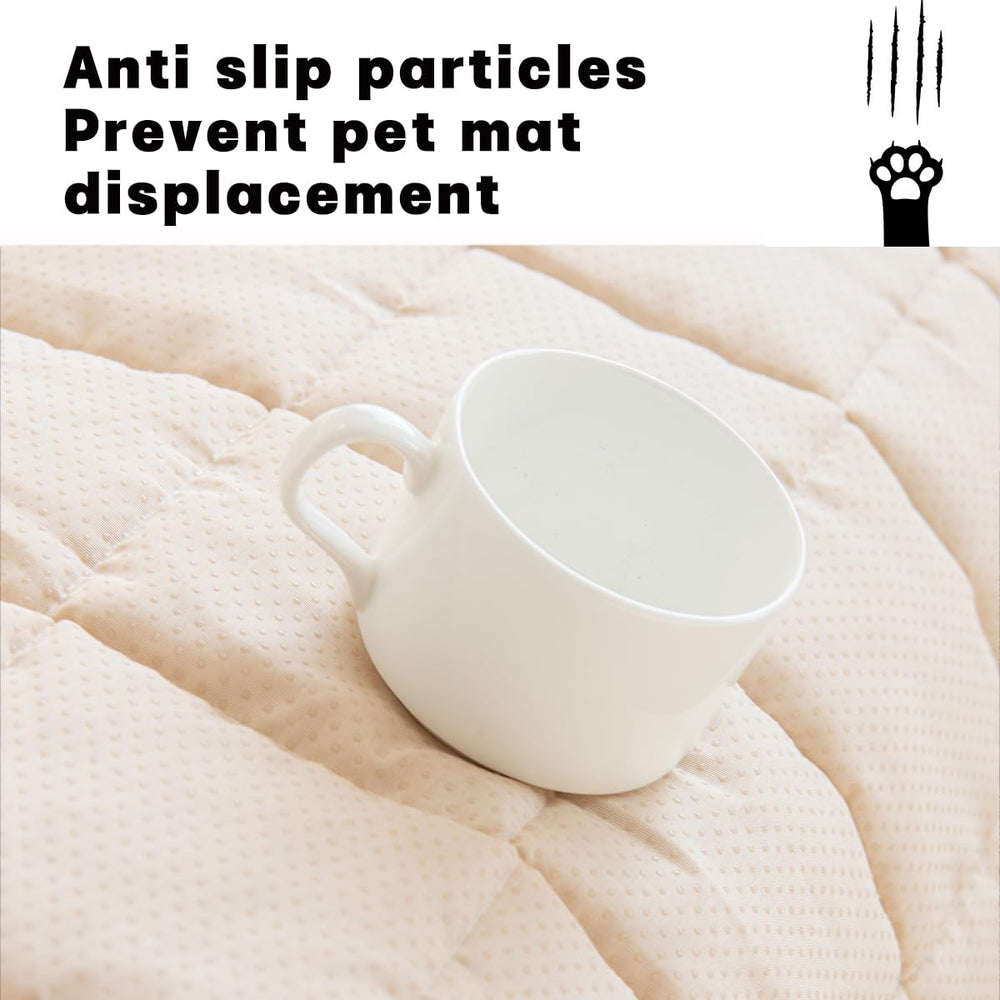 TGODGPY non-slip dog bed mat easy-clean laundry in minutes.