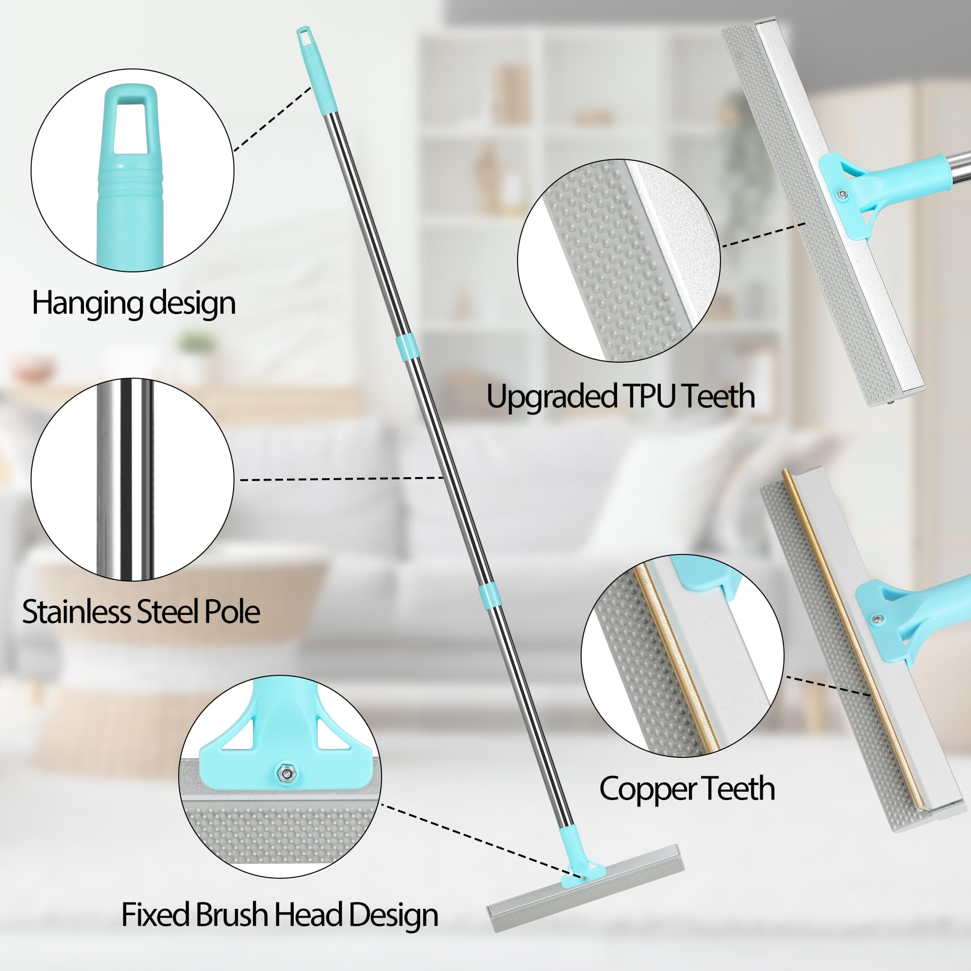 Thalomely Y-shaped fur remover in action on a carpet for targeted hair removal