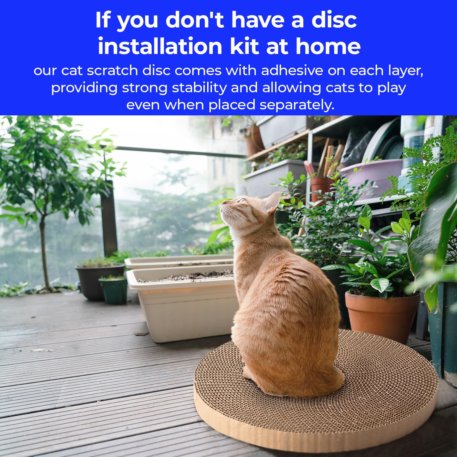 THAMIAO compact scratcher refill fits any room while blending with decor